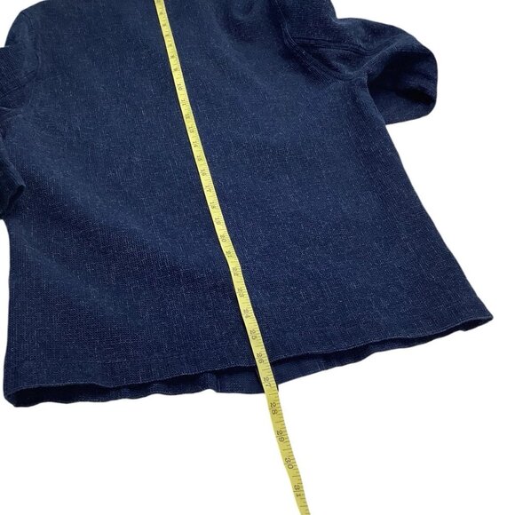 Express Women's Textured Blazer Blue Size Small Slim - Picture 5 of 10